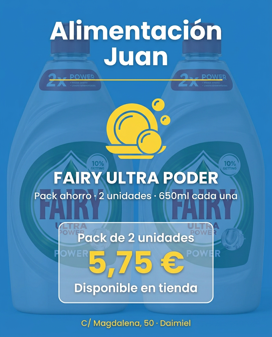 Fairy Ultra Poder Alimentación Juan Daimiel